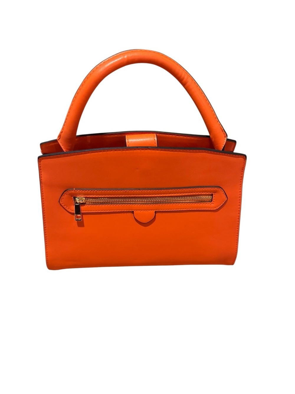 A new day Sleek Orange Top-Handle Satchel - Picture 4 of 7